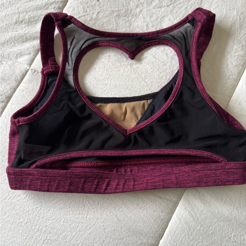 Red and Black Racerback Tank Top with Keyhole Design - Picture 3 of 6